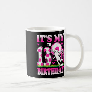 13 Year Old Girl Birthday Soccer Themed Party 13th Coffee Mug