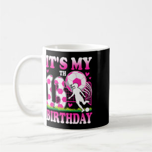13 Year Old Girl Birthday Soccer Themed Party 13th Coffee Mug