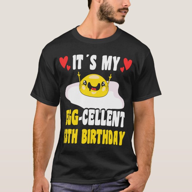 13 Year Old Happy 13th Birthday Egg Cellent 13th B T-Shirt (Front)