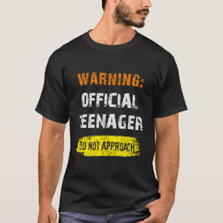 13 Year Old Official Teenager Funny 13Th Birthday T-Shirt