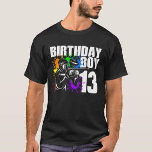 13 Year Old Paintball Birthday Party Boys 13th Gif T-Shirt