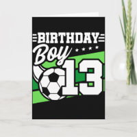 13 Year Old Soccer Football Kids 13th Birthday Boy
