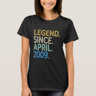 13 Year Old Vintage Legend Since April 2009 13th B T-Shirt