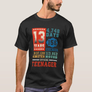 13 Years 156 Months Of Being Awesome 13th Birthday T-Shirt