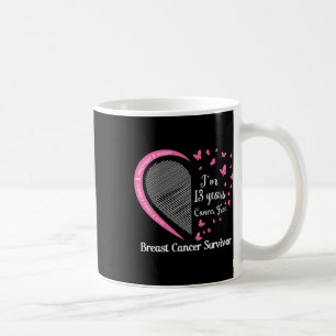 13 Years Cancer Free Breast Cancer Survivor Family Coffee Mug