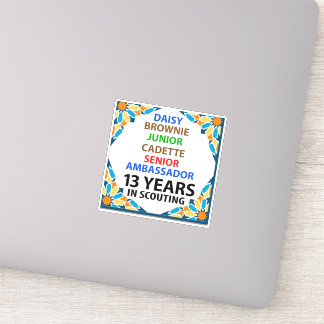 13 Years in Scouting Sticker