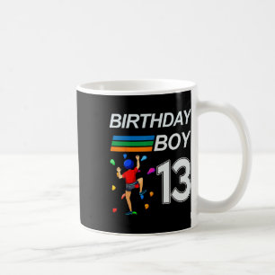 13 Years Old Birthday Bouldering Rock Climbing For Coffee Mug