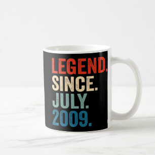 13 Years Old Gifts Legend Since July 2009 13th Bir Coffee Mug