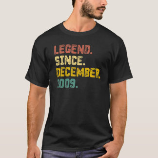 13 Years Old  Legend Since December 2009 13th Birt T-Shirt