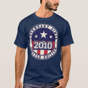 13 Years Old Legendary Since 2010 13th Birthday T-Shirt