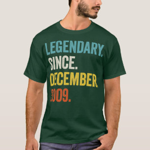 13 Years Old Legendary Since December 2009 13th Bi T-Shirt