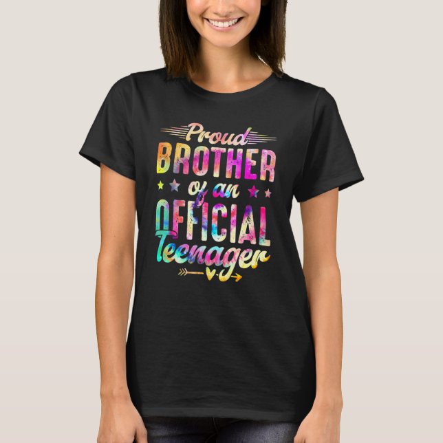 13 Years Old Proud Brother Official Teenager 13th  T-Shirt (Front)
