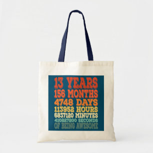 13 yo girl gifts ideas 13th years boy teenager tote bag