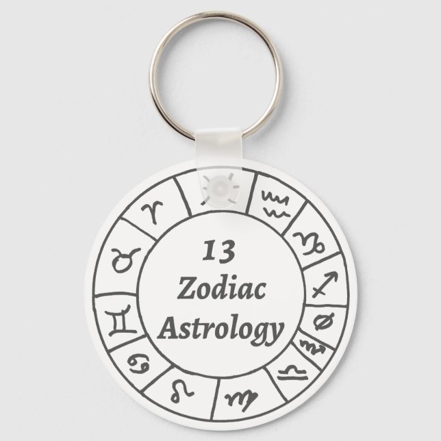 13 Zodiac Logo Key Chain (Front)