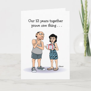 13th Anniversary Card: Lucky Guy Card