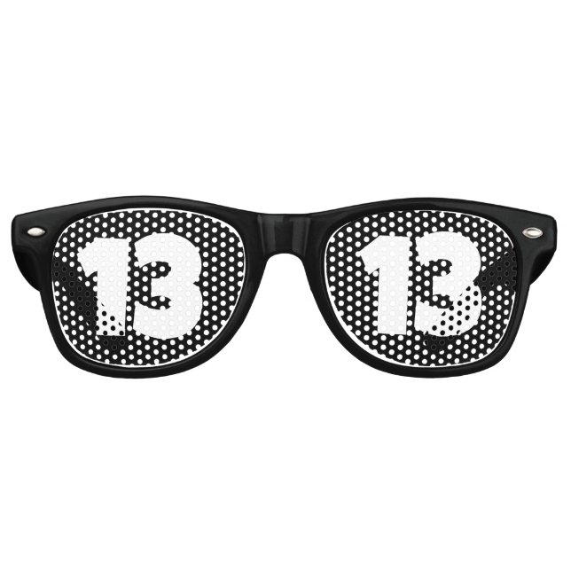 13TH BIRTHDAY 13 PARTY SUNGLASSES SHADES (Front)