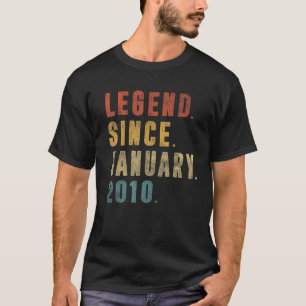 13th Birthday  13 Year Old Legend Since January 20 T-Shirt