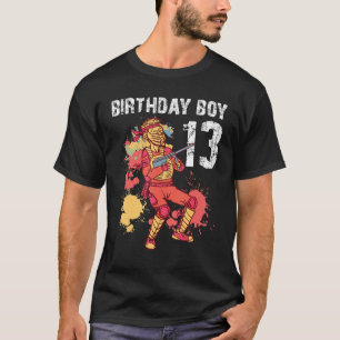 13th Birthday 13 Years Old Paintball  Birthday Boy T-Shirt