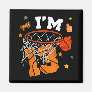 13th Birthday Basketball Boy 13 Yr Old Thirteen Ye Magnet