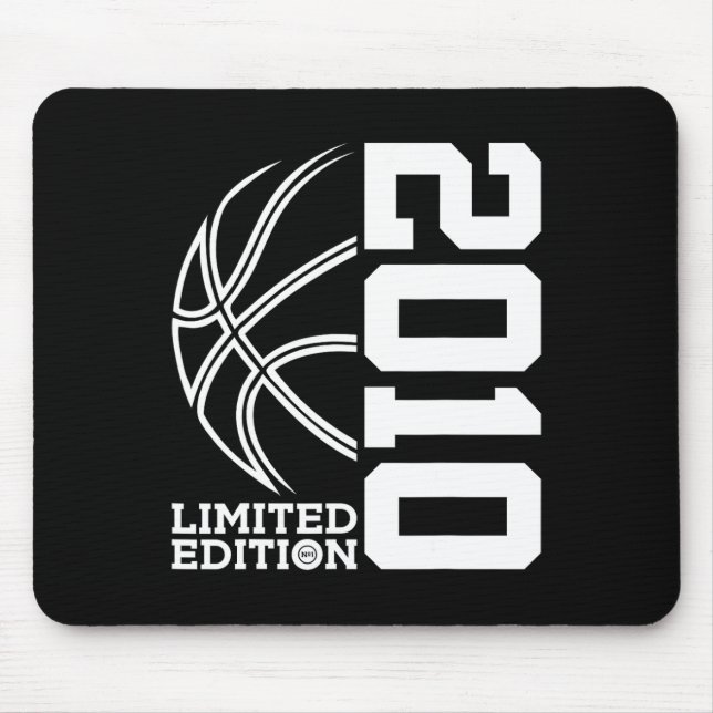 13th Birthday Basketball Limited Edition 2010  Mouse Pad (Front)