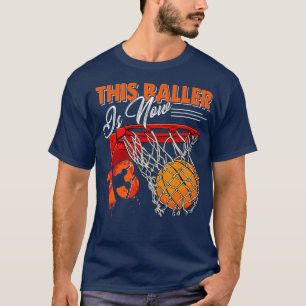 13th Birthday Basketball TShirt Funny 13 Years