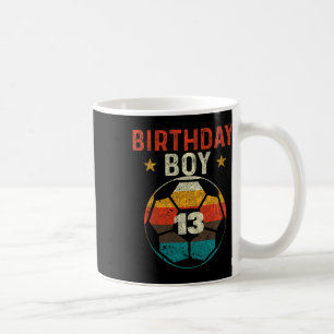 13th Birthday Boy Soccer Lover 13 Years Old Bday  Coffee Mug