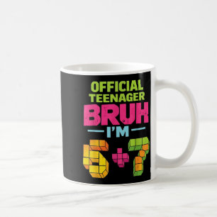 13th Birthday Boys Teenager Six Seven Meme Gaming Coffee Mug