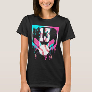13th Birthday Bysebyll Home Plate Drip Ice Cream 1 T-Shirt
