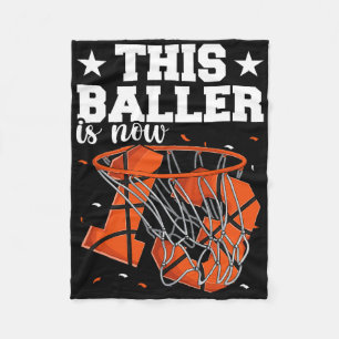 13th Birthday Bysketbyll Boys Fleece Blanket