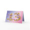 13th birthday card with flowery letters