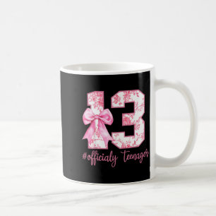 13th Birthday Coquette Bow Official Teenager 13 Coffee Mug