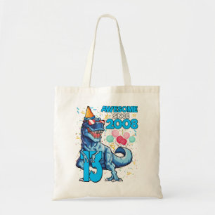 13th Birthday Dinosaur 13 Year Old Boy Kids Tote Bag