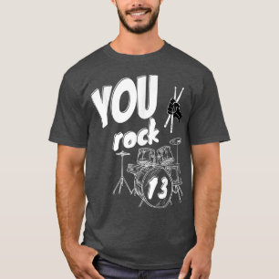 13th Birthday Drum Kit for Boys and Girls T-Shirt