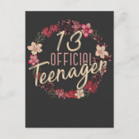 13th Birthday Flower 2008 Official Teenager Girl