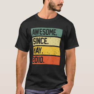 13th Birthday Gift 13 Year Old Awesome Since May 2 T-Shirt