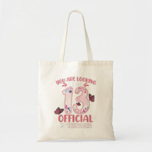 13th Birthday Gift 13 Year Old Official Teenager B Tote Bag