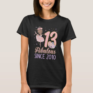 13th Birthday Girl Outfit Ballerina Dancer Ballet  T-Shirt