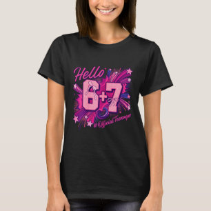 13th birthday girl teenager six seven coquette bow T-Shirt