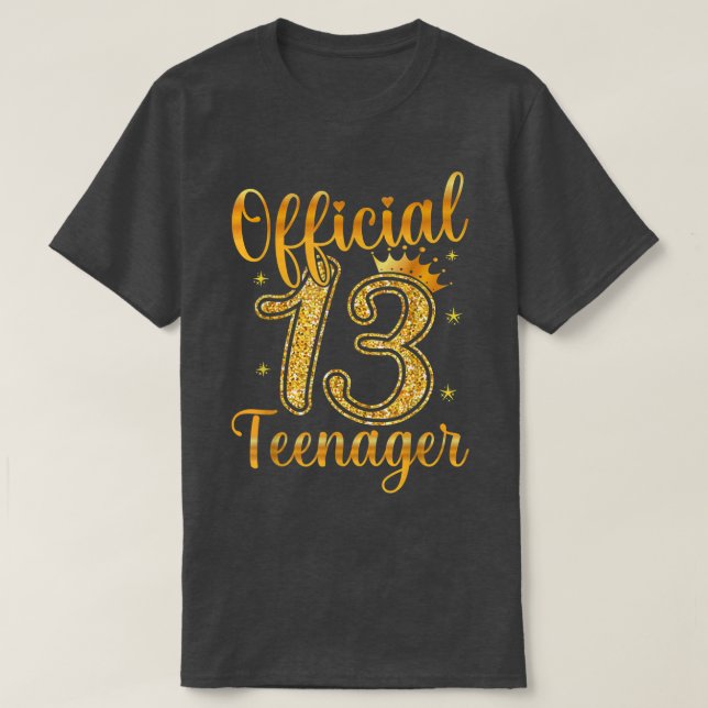 13th Birthday Girls 13 Years Teen Teenager Birthda T-Shirt (Design Front)