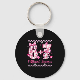13th birthday girls 13 years teenager six seven key ring