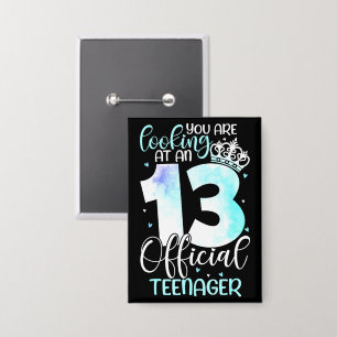 13th Birthday Girls Cute Official Teenager Birth
