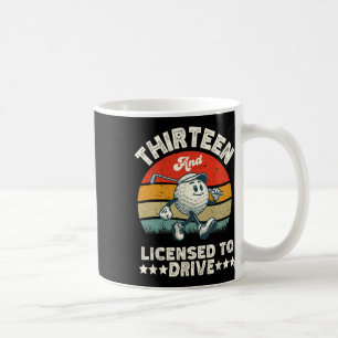 13th Birthday Golf Boys Birthday Par Tee 13 Year O Coffee Mug