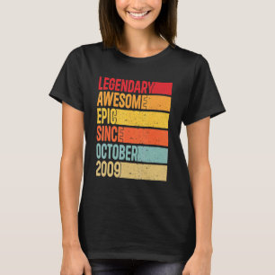 13th Birthday  Legendary Epic Awesome Since Octobe T-Shirt