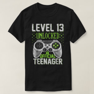 13th Birthday Level 13 Unlocked Official Nager Gam T-Shirt