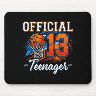 13th Birthday Nager Basball 13 Year Old Boys Mouse Pad