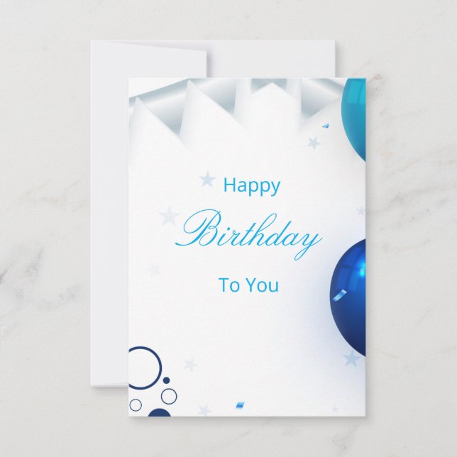 13th Birthday Navy Blue and Gold Balloons Confetti Invitation (Front)