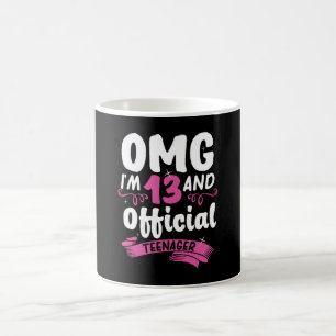 13th Birthday Official Teenager Girl Coffee Mug