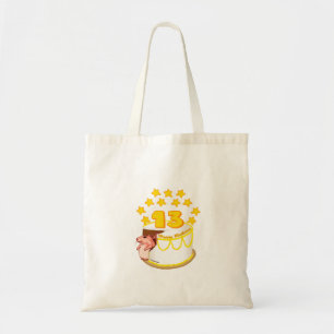 13th Birthday Party Mouse birthday tote bags