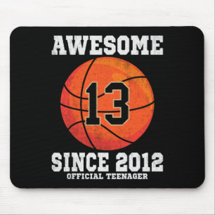 13th Birthday Sketll Fan 13 Years Old Official Tee Mouse Pad