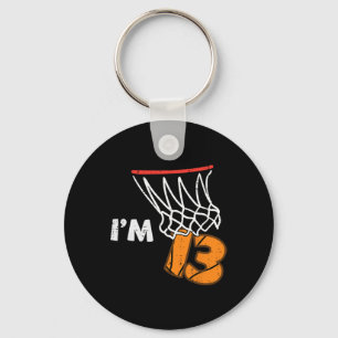 13th Birthday Sketll Im 13 Thirteen Year Old Bday  Key Ring